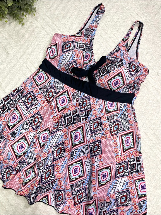 Other - Patterned Swim Dress with Built in Shorts Size M